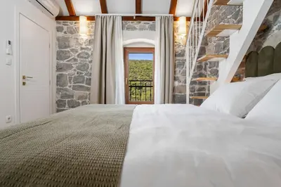 Krevet ili kreveti u jedinici u objektu Charming Villa Perina with private heated pool