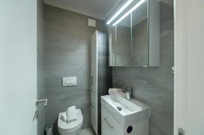 Kupaonica u objektu Luxury Apartment Purple Summer Sea view