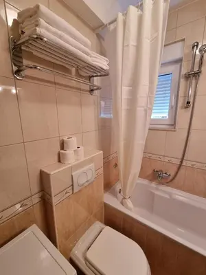 Kupaonica u objektu Apartment Bella with free parking