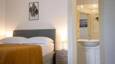 Krevet ili kreveti u jedinici u objektu Mozart apartments