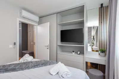 Krevet ili kreveti u jedinici u objektu A&N Luxury Apartment