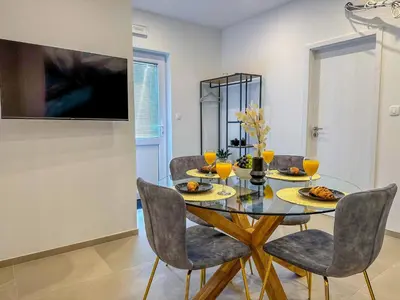 TV i/ili zabavni centar u objektu Apartman Lubina