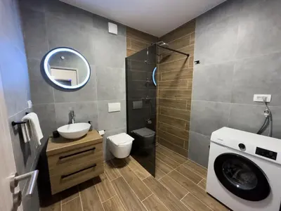 Kupaonica u objektu Holiday Home Vrkic with Hot Tub