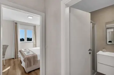 Krevet ili kreveti u jedinici u objektu Apartment Hrvoje -nur 50m bis zum Meer - Makarska Exklusiv