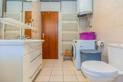 Kupaonica u objektu Seaside Family Apartments