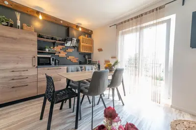 Kuhinja ili čajna kuhinja u objektu Sea View Apartment Ana