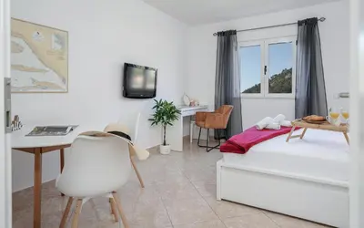 Krevet ili kreveti u jedinici u objektu Downtown Hideaway - ZF Hvar