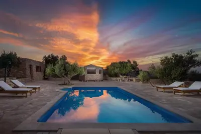 Bazen u objektu Villa Viva Brac - Pool - Meerblick ili u blizini