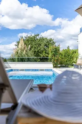 Bazen u objektu Luxury Villa Oriolus, heated pool, sauna, Split ili u blizini