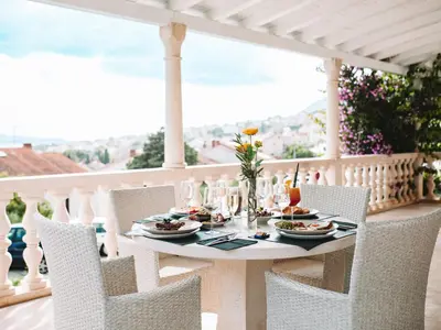 Balkon ili terasa u objektu Villa Ardura - island holiday residence **** Bol. Island Brač