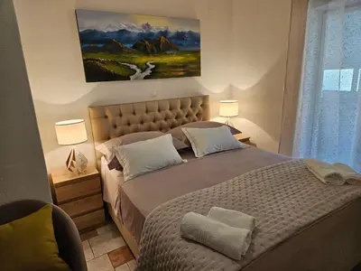 Krevet ili kreveti u jedinici u objektu Charming 4* apartment in Supetar's old center