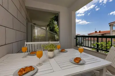 Balkon ili terasa u objektu Apartments Harmony of Five