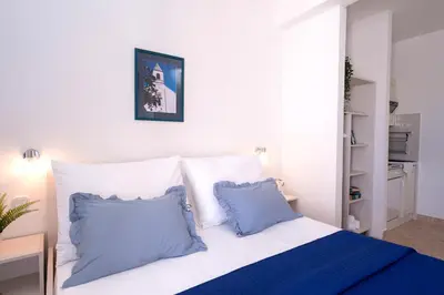 Krevet ili kreveti u jedinici u objektu Apartments ''Three Sisters'' - ZF Hvar
