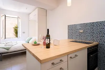 Kuhinja ili čajna kuhinja u objektu Clock Tower Apartment - ZF Hvar Center