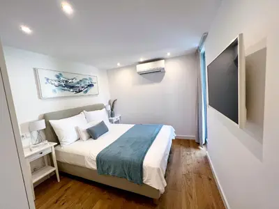 Krevet ili kreveti u jedinici u objektu VILLA ONEUM - Apartment MARE with privat JACUZZI