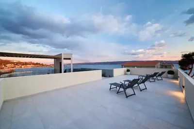 Balkon ili terasa u objektu Luxury villa with a swimming pool Rat, Omis - 21548