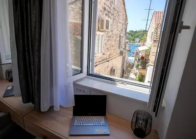TV i/ili zabavni centar u objektu Fingerprint Central Apartment 5 min from Center & Beach