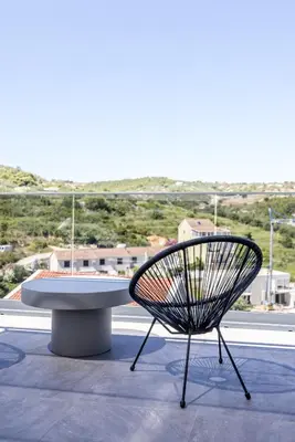 Balkon ili terasa u objektu Modern Sunset Sea View Apartment with Large Terrace - Immortelle