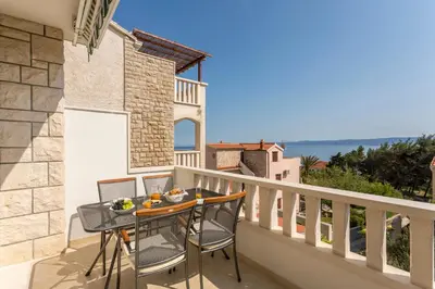 Balkon ili terasa u objektu Apartments Biserka