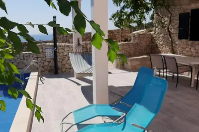 Balkon ili terasa u objektu Kuća za odmor u blizini Splita