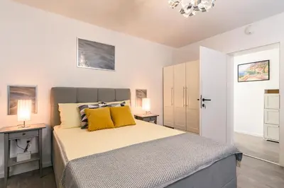 Krevet ili kreveti u jedinici u objektu Villa Del Mar Omiš