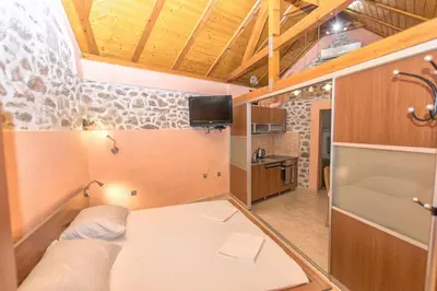 Krevet ili kreveti u jedinici u objektu House Dinko