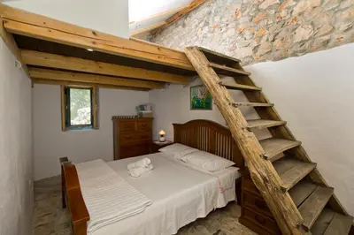 Krevet ili kreveti u jedinici u objektu Sunset Haven Villa in Zarace Hvar