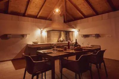 Tlocrt objekta Ferienhaus Luisa Insel Brac - Kamin, Pool, Grill, Olivengrundstück