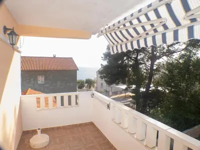 Balkon ili terasa u objektu Apartments Plaža