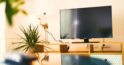 TV i/ili zabavni centar u objektu Apartments Beautiful View