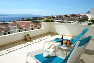 Balkon ili terasa u objektu Apartments Villa Azzurra Bol