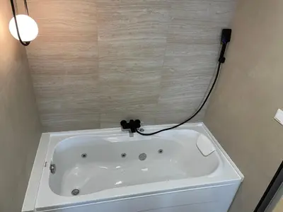 Kupaonica u objektu Beach Apartments Ankora