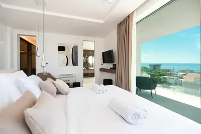 Krevet ili kreveti u jedinici u objektu Superb Villa Meliora