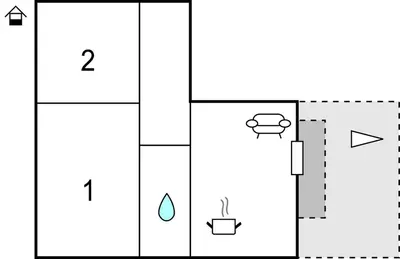 Tlocrt objekta Apartment Supetar 49