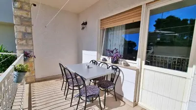 Balkon ili terasa u objektu Three-Bedroom Apartment close to the Omis beach
