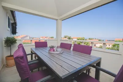 Balkon ili terasa u objektu Apartments Salsa