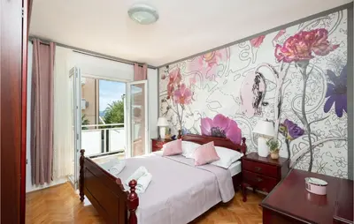 Krevet ili kreveti u jedinici u objektu Gorgeous Home In Podstrana