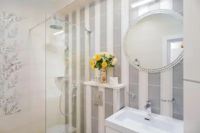 Kupaonica u objektu Villa Capitis in the Centre - Deluxe Apartment with Swimming Pool