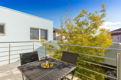 Balkon ili terasa u objektu Villa Mermaid - Heated Pool, Sea Views & Beach 120m I Split Riviera