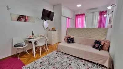 Krevet ili kreveti u jedinici u objektu Heart of Omis - Pink