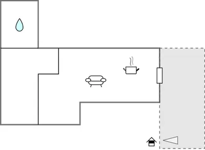 Tlocrt objekta Stunning Apartment In Krilo Jesenice With Wifi