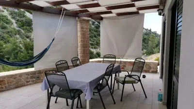 Balkon ili terasa u objektu Isolated apartments with a parking space Cove Medvidina, Hvar - 22019