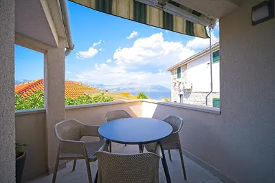 Balkon ili terasa u objektu Apartments by the sea Postira, Brac - 22030
