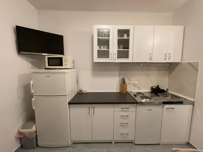 Kuhinja ili čajna kuhinja u objektu Apartments TOM