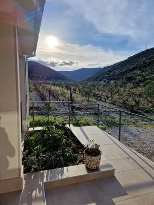 Pogled na planine ili pogled na planine iz vikendica
