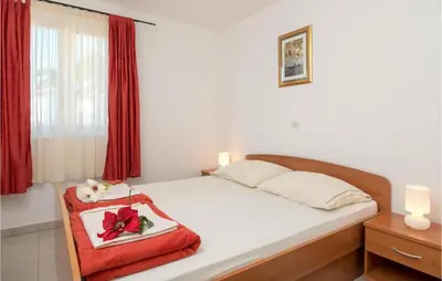 Krevet ili kreveti u jedinici u objektu Lovely Apartment In Baska Voda
