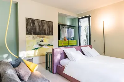 Krevet ili kreveti u jedinici u objektu Secluded Hvar Villa 4 Bedrooms Villa Kucno Drvo Short Walk To Beach