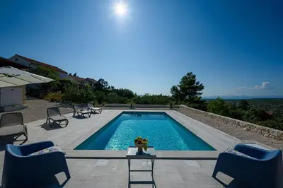 Tlocrt objekta Family friendly house with a swimming pool Bobovisca, Brac - 21663