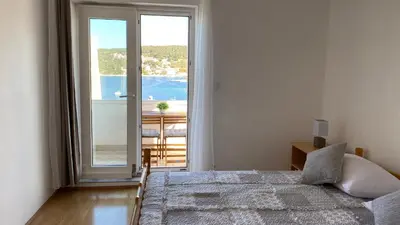 Krevet ili kreveti u jedinici u objektu Sunset house with seaview