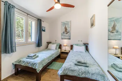 Krevet ili kreveti u jedinici u objektu Villa Maria Škrip